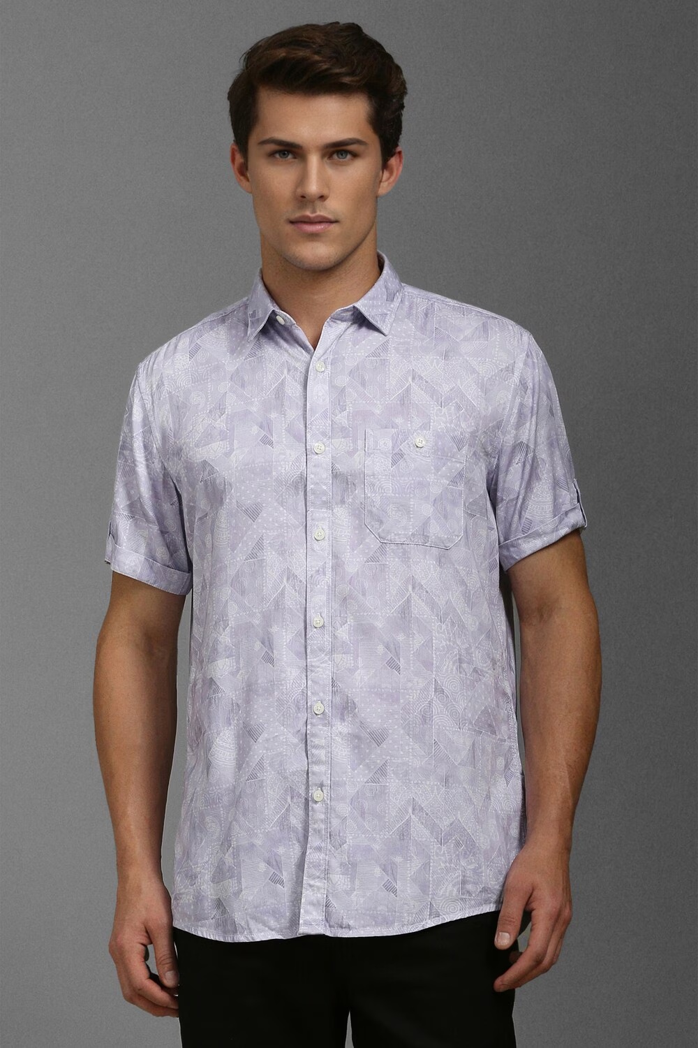 Men Lilac Slim Fit Print Half Sleeves Casual Shirt-Lilac 1 10003-men-lilac-slim-fit-print-half-sleeves-casual-shirt-lilac-1.jpg