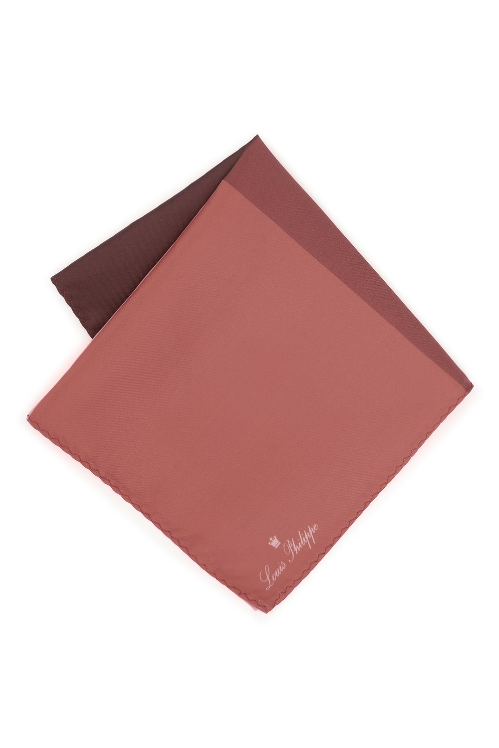 Men Maroon Print Formal Pocket Square-Maroon