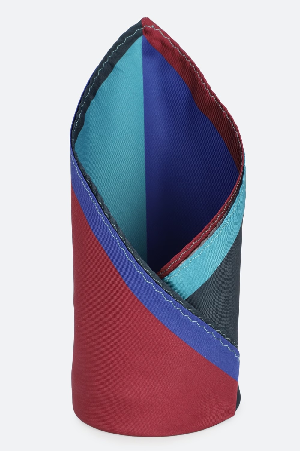 Men Multi Print Formal Pocket Square-Multi
