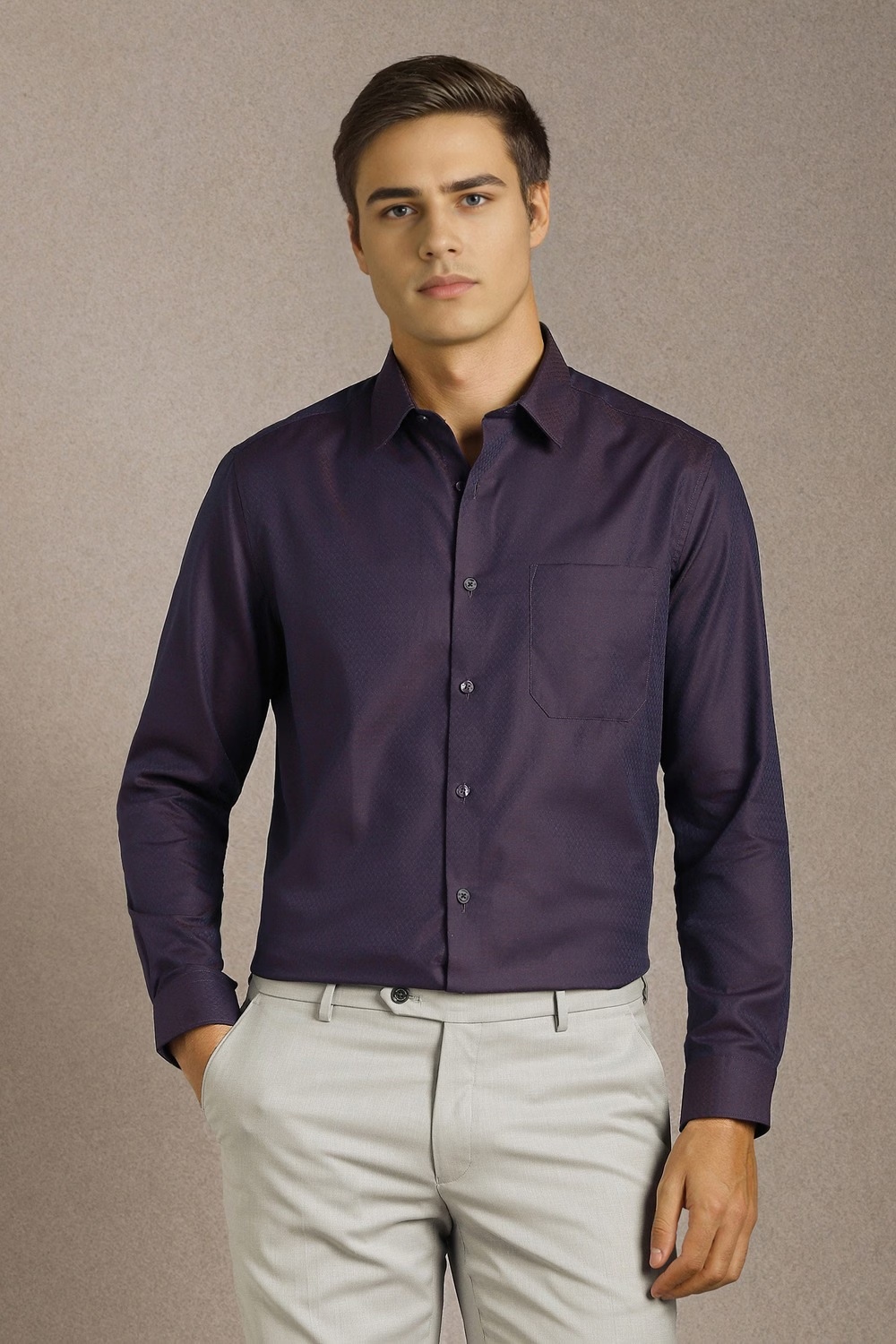 Men Purple Textured Full Sleeves Formal Shirt-Purple 1 10687-men-purple-textured-full-sleeves-formal-shirt-purple-1.jpg