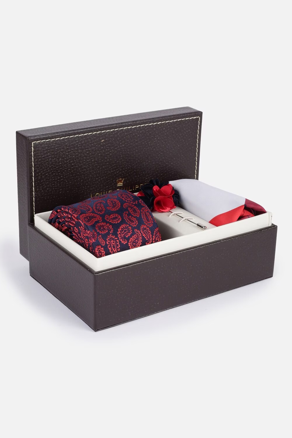 Men Red Embroidered Tie Pocket Square And Cufflink-Red 1 10794-men-red-embroidered-tie-pocket-square-and-cufflink-red-1.jpg