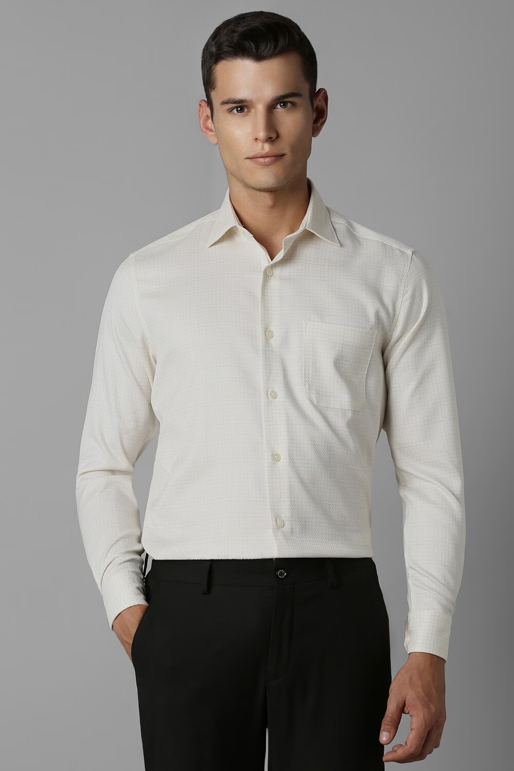 Men Cream Classic Fit Check Full Sleeves Formal Shirt-Cream 1 11061-men-cream-classic-fit-check-full-sleeves-formal-shirt-cream-1.jpg