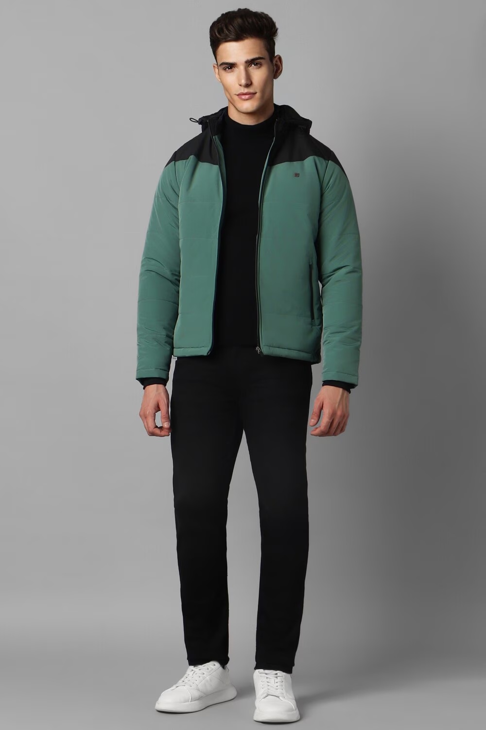 Men Casual Green Print Jackets-Green 1 11210-men-casual-green-print-jackets-green-1.jpg