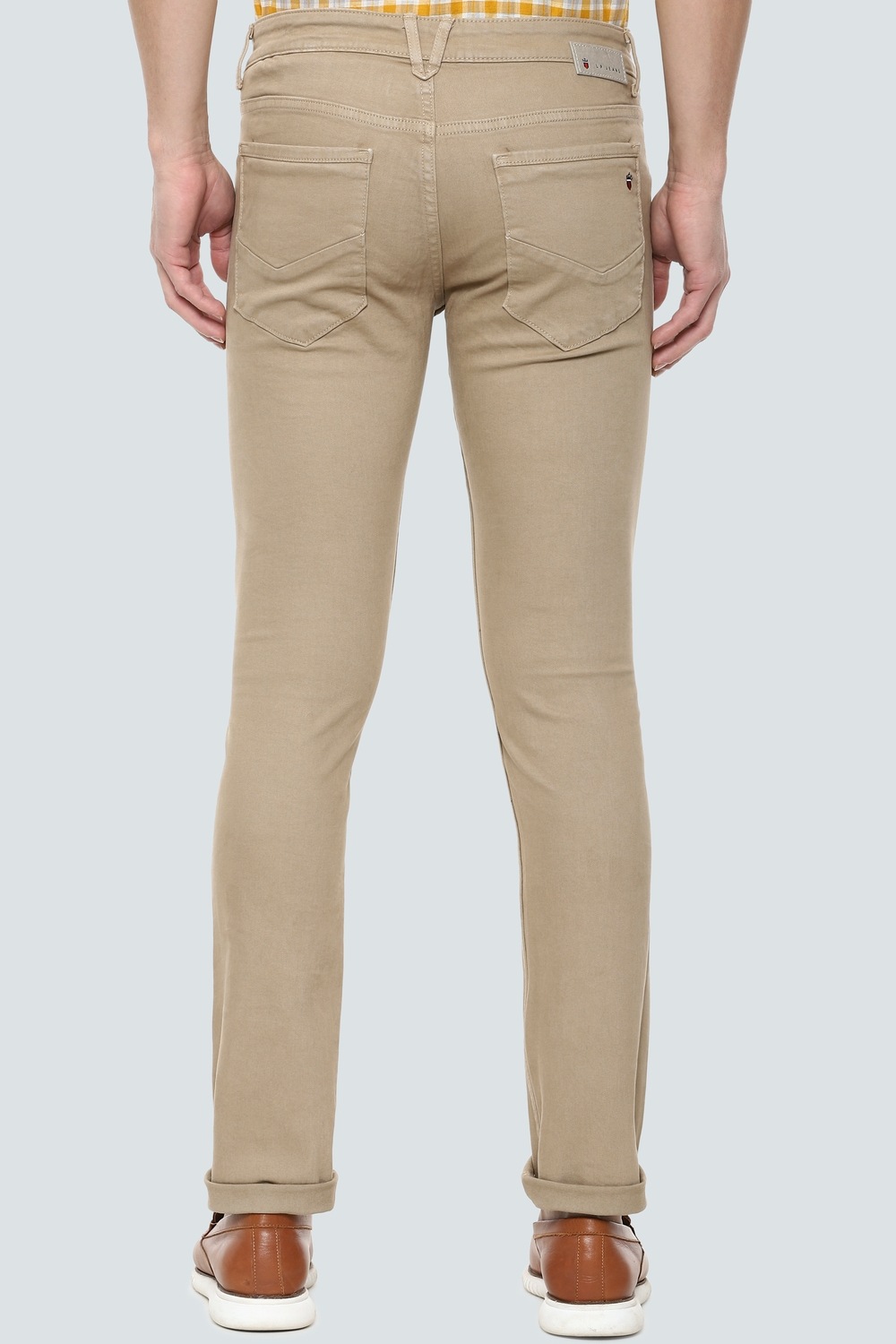 Men Beige Light Super Slim Fit Jeans-Beige