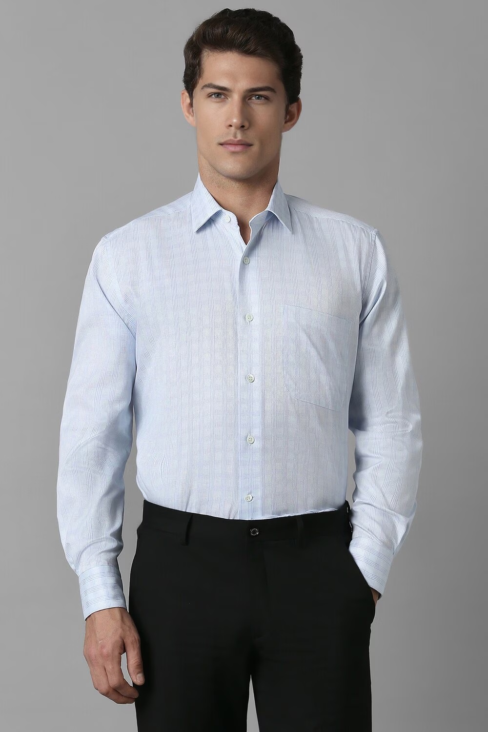 Men Blue Classic Fit Check Full Sleeves Formal Shirt-Blue 1 11836-men-blue-classic-fit-check-full-sleeves-formal-shirt-blue-1.jpg