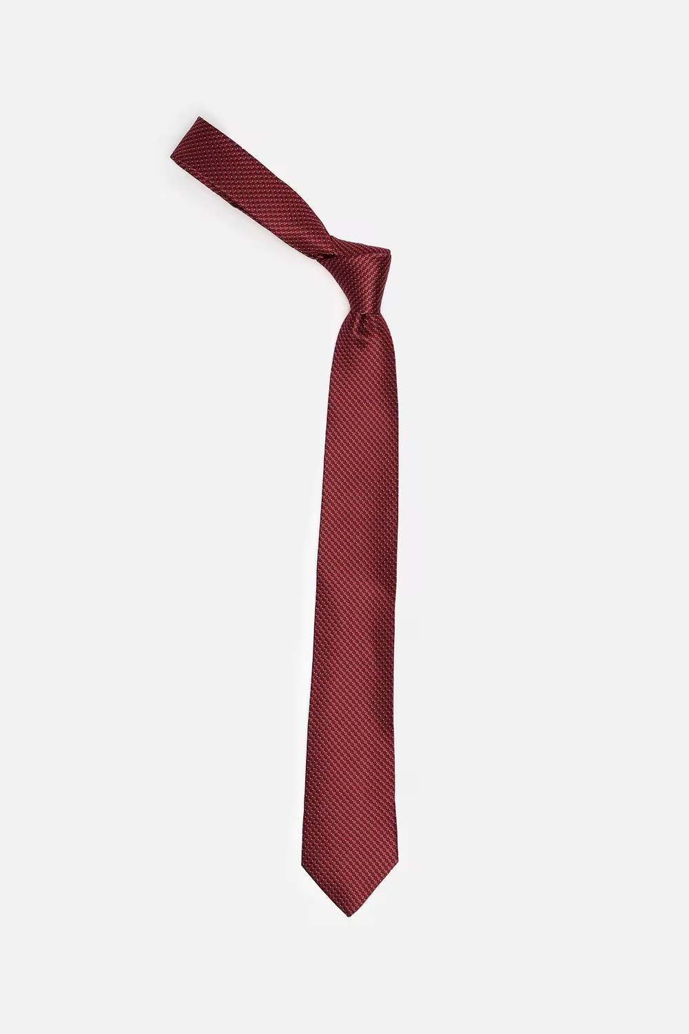 Men Red Embroidered Tie-Red