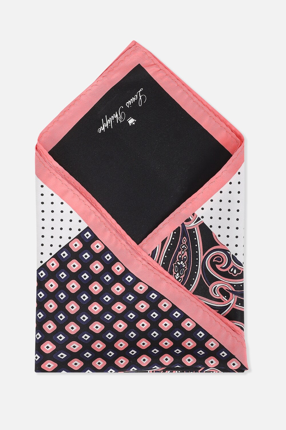 Men Multi Print Formal Pocket Square-Multi