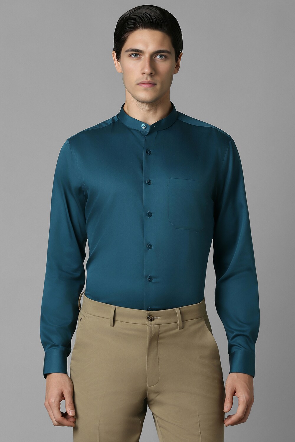 Men Green Slim Fit Solid Full Sleeves Formal Shirt-Green 1 12573-men-green-slim-fit-solid-full-sleeves-formal-shirt-green-1.jpg