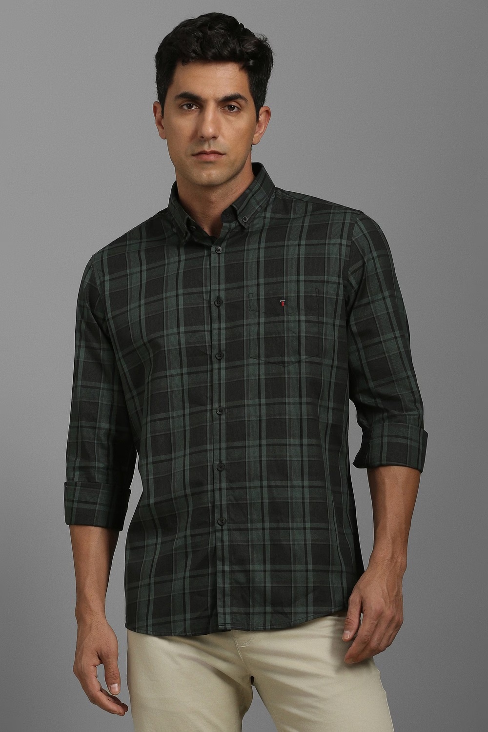 Men Green Check Full Sleeves Casual Shirt-Green 1 12830-men-green-check-full-sleeves-casual-shirt-green-1.jpg
