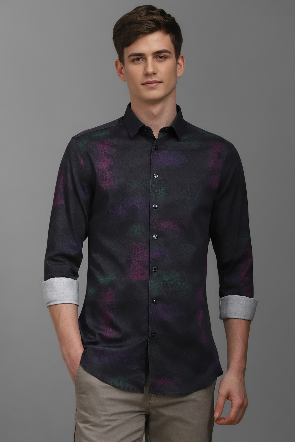Men Black Slim Fit Print Full Sleeves Casual Shirt-Black 1 13170-men-black-slim-fit-print-full-sleeves-casual-shirt-black-1.jpg