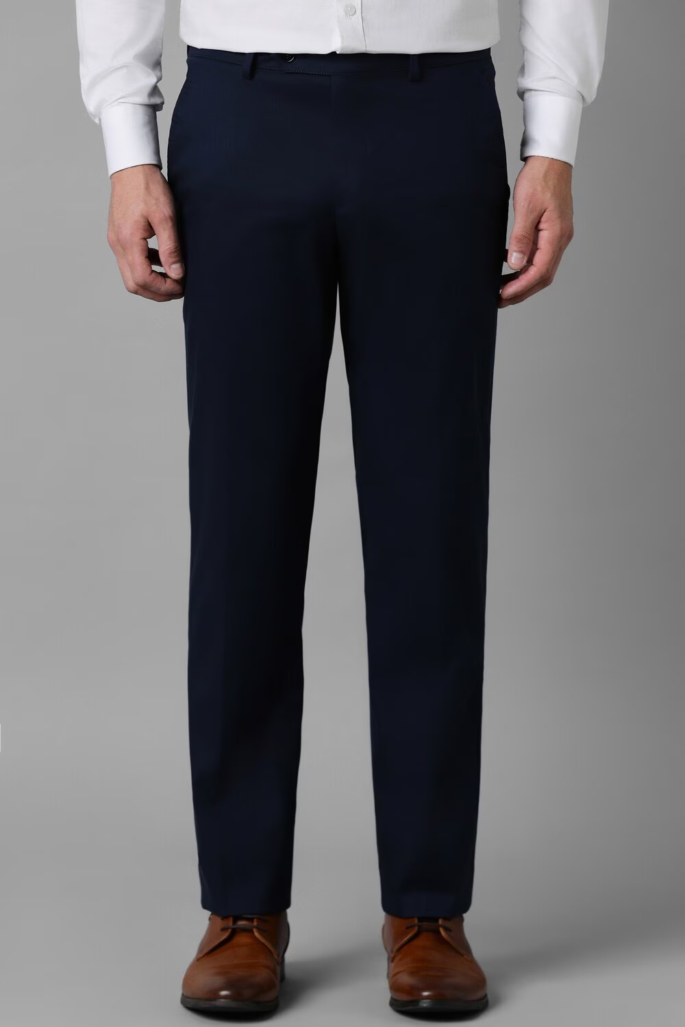 Men Navy Slim Fit Solid Flat Front Formal Trousers-Navy 1 13501-men-navy-slim-fit-solid-flat-front-formal-trousers-navy-1.jpg