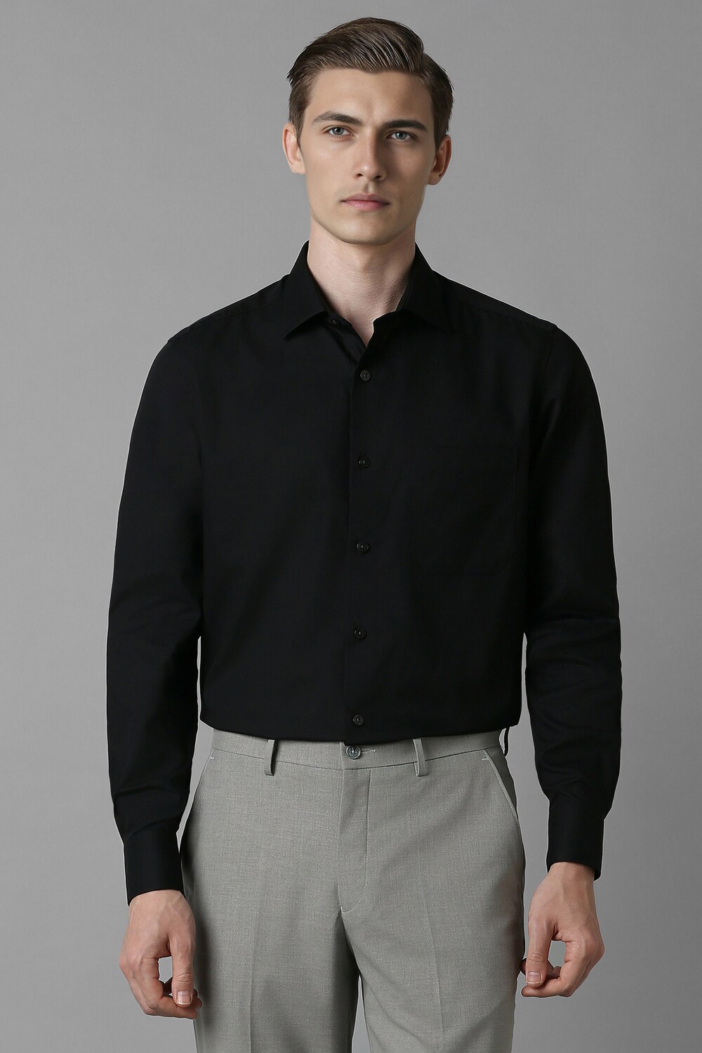 Men Black Classic Fit Solid Full Sleeves Formal Shirt-Black 1 13548-men-black-classic-fit-solid-full-sleeves-formal-shirt-black-1.jpg