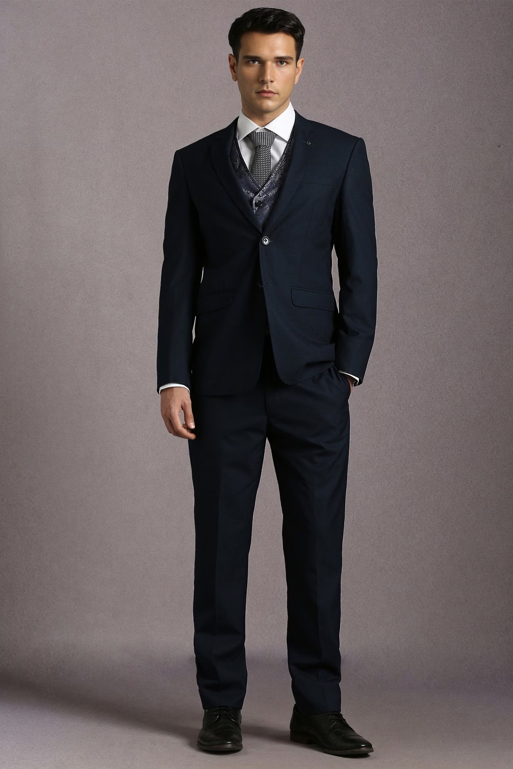 Men Navy Textured Formal Three Piece Suit-Navy 1 13846-men-navy-textured-formal-three-piece-suit-navy-1.jpg