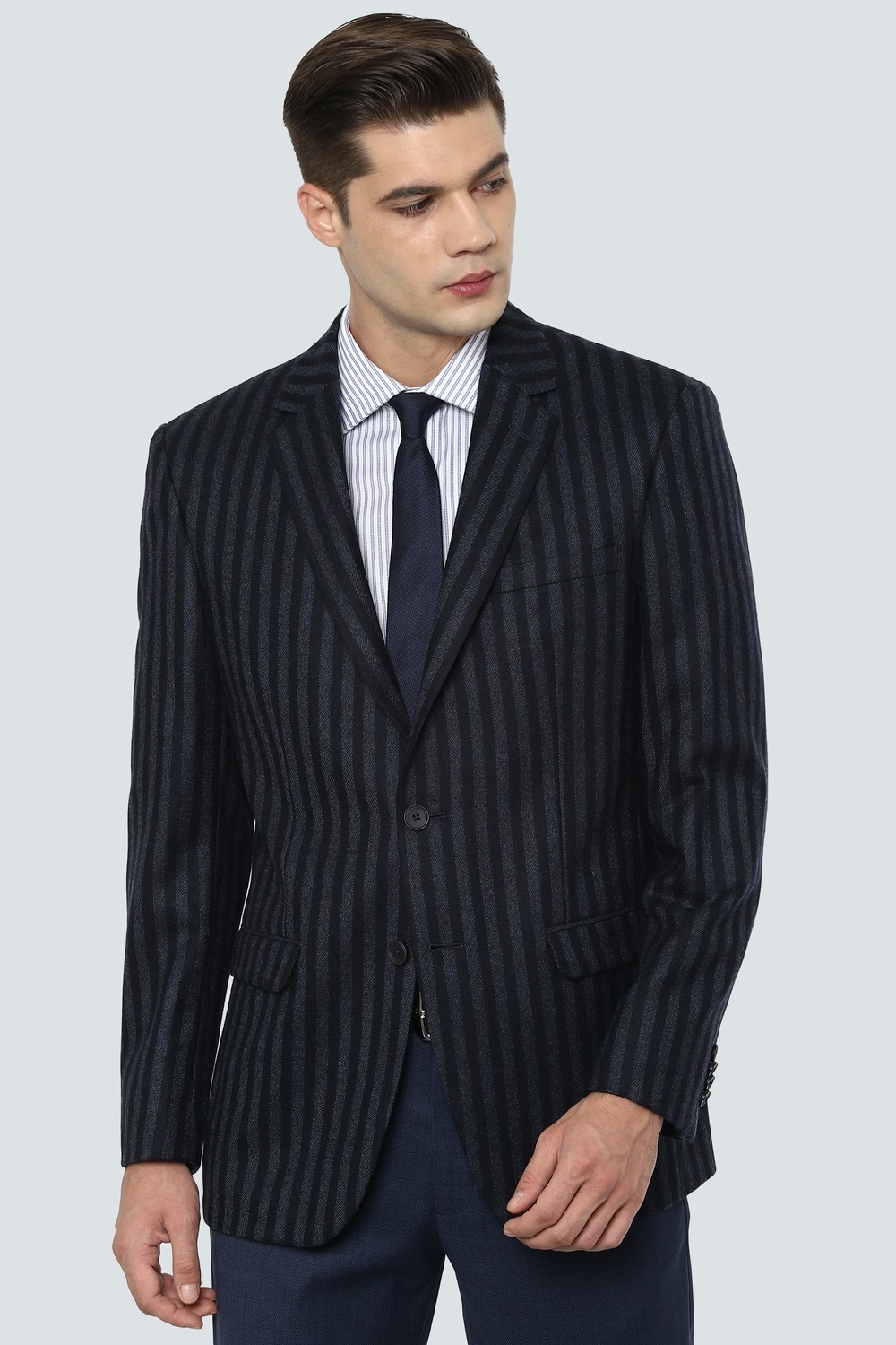 Men Navy Regular Fit Stripe Formal Blazer-Navy 1 1405-men-navy-regular-fit-stripe-formal-blazer-navy-1.jpg