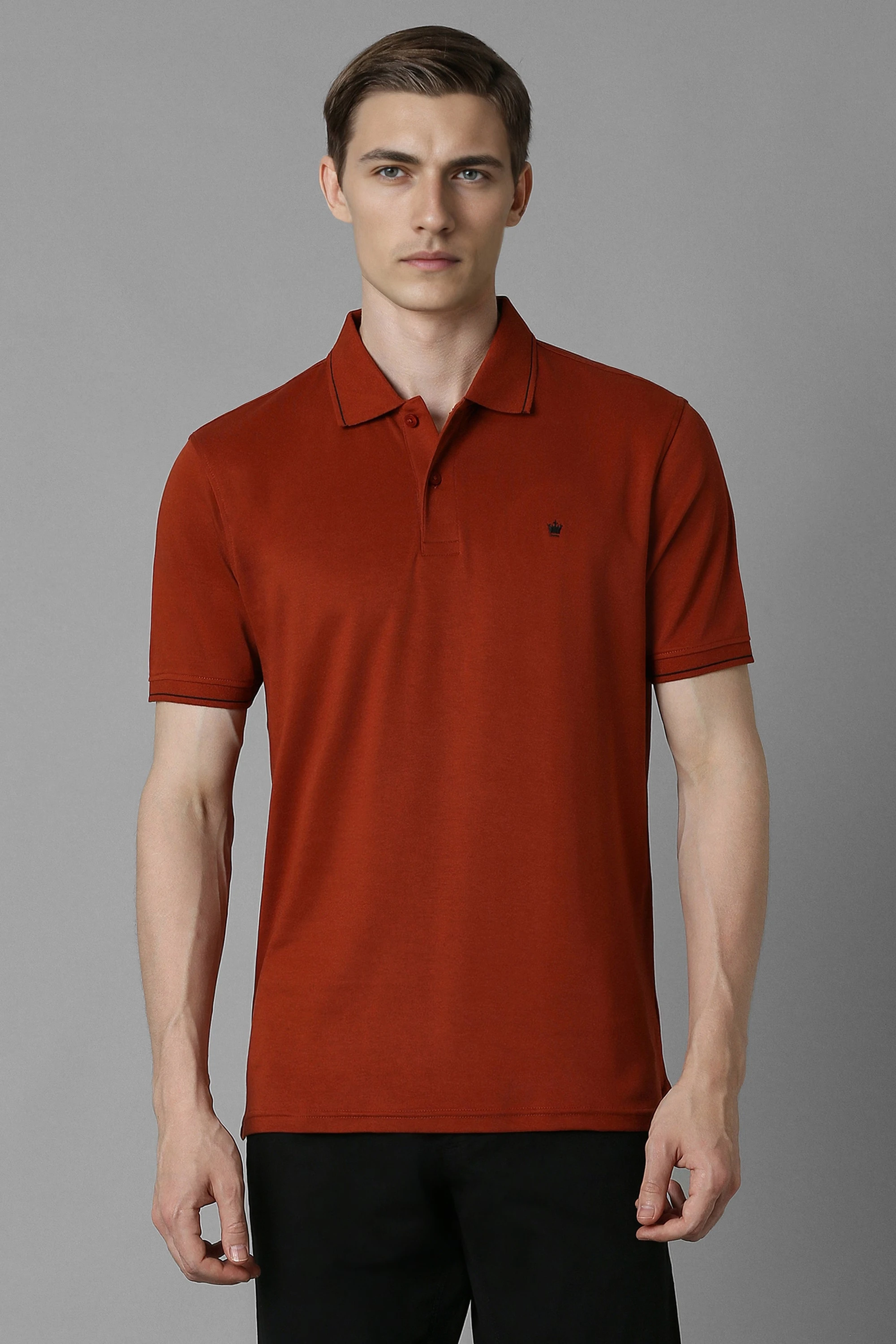 Men Maroon Solid Polo Neck T-shirt-Maroon 1 14632-men-maroon-solid-polo-neck-t-shirt-maroon-1.webp
