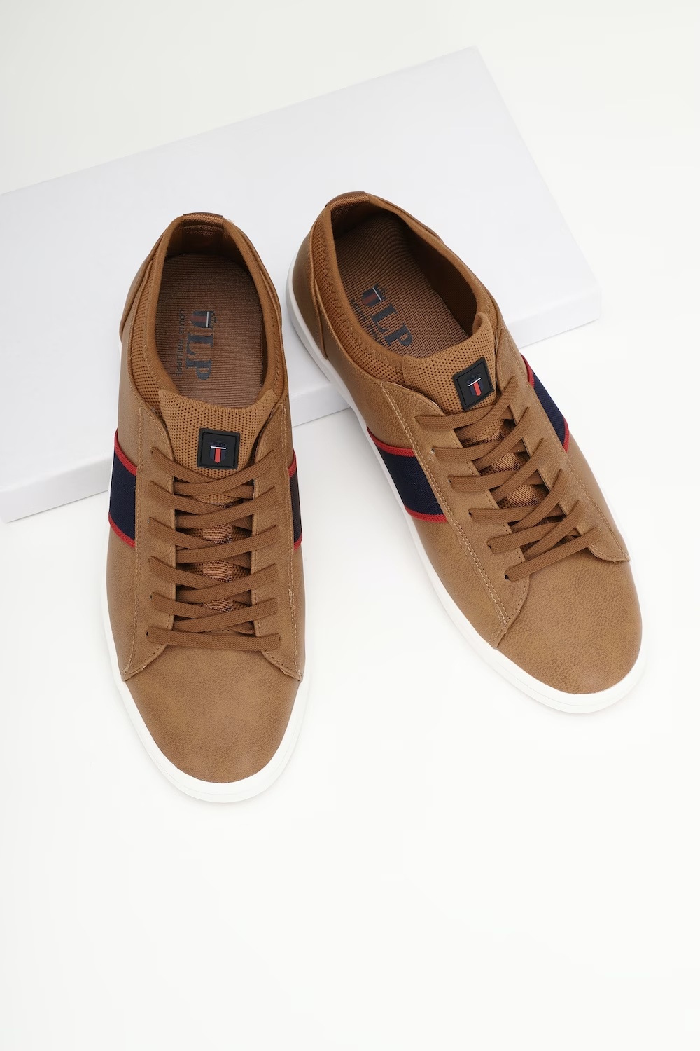 Men Brown Lace Up Shoes-Brown