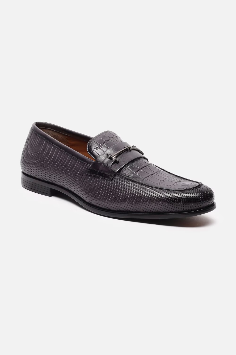 Men Purple Slip Ons-Purple