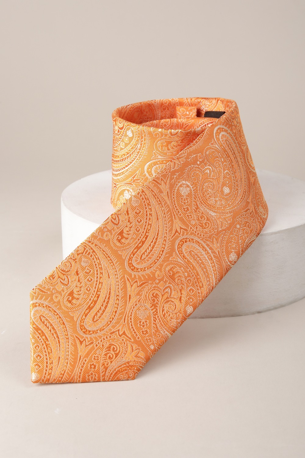 Men Orange Embroidered Tie-Orange 1 15250-men-orange-embroidered-tie-orange-1.jpg