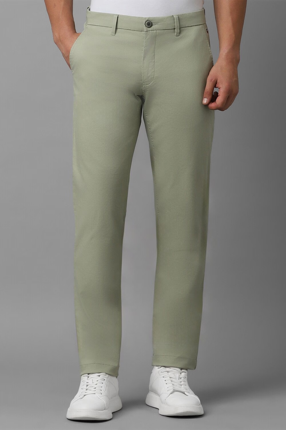 Men Green Slim Fit Solid Flat Front Casual Trousers-Green 1 15671-men-green-slim-fit-solid-flat-front-casual-trousers-green-1.jpg