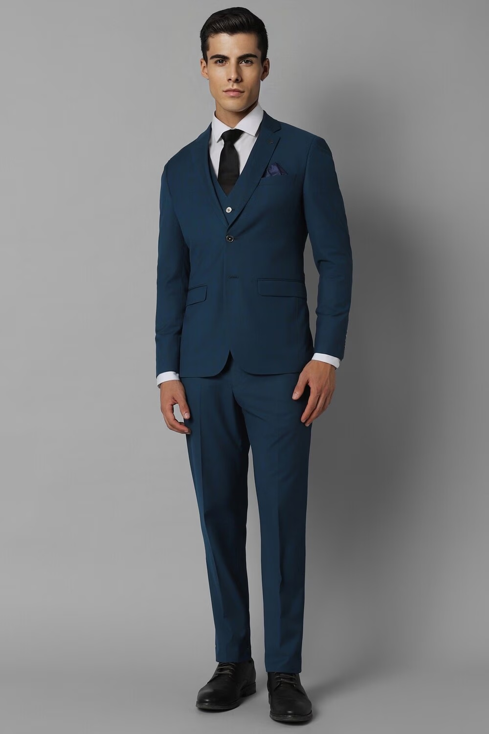 Men Blue Slim Fit Textured Formal Three Piece Suit-Blue 1 16072-men-blue-slim-fit-textured-formal-three-piece-suit-blue-1.jpg