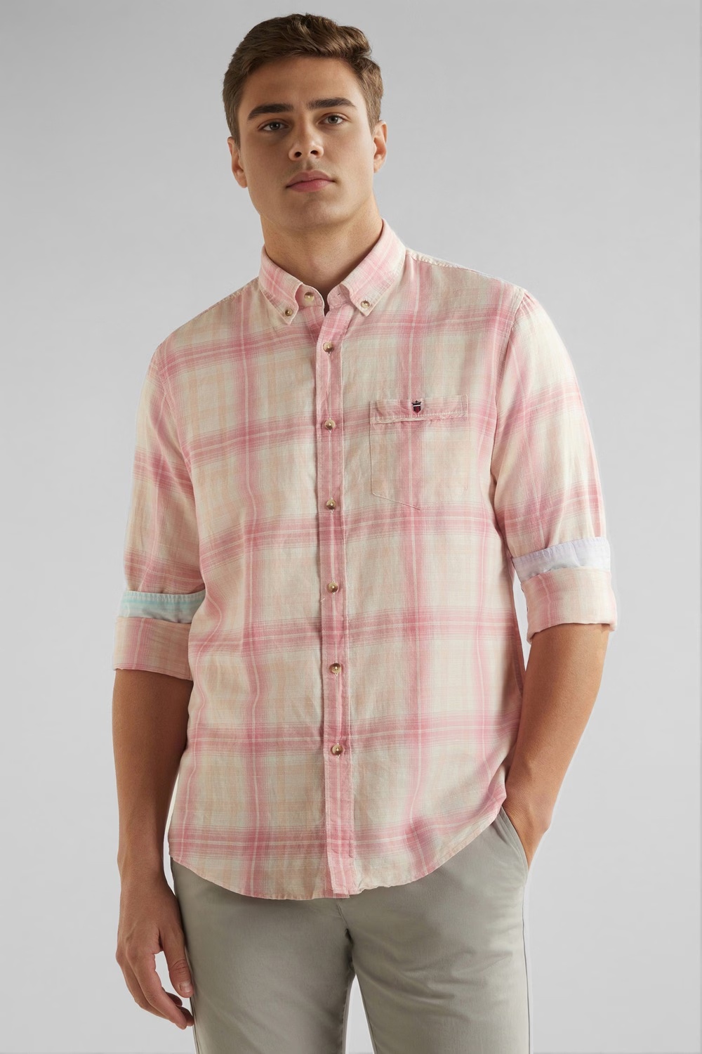 16602-men-beige-slim-fit-check-full-sleeves-casual-shirt-beige-1.webp