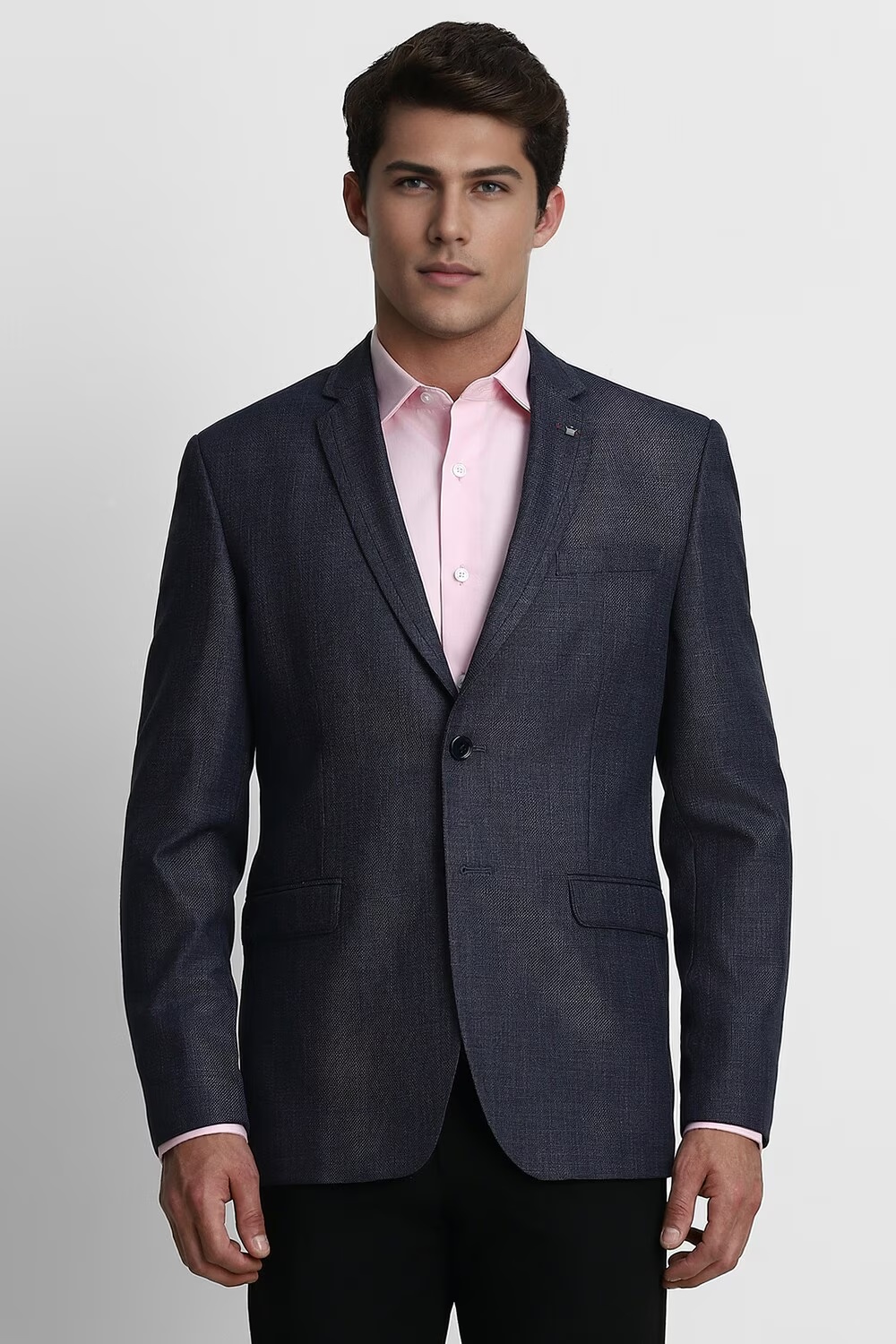 Men Blue Slim Fit Textured Business Casual Blazer-Blue 1 17106-men-blue-slim-fit-textured-business-casual-blazer-blue-1.jpg