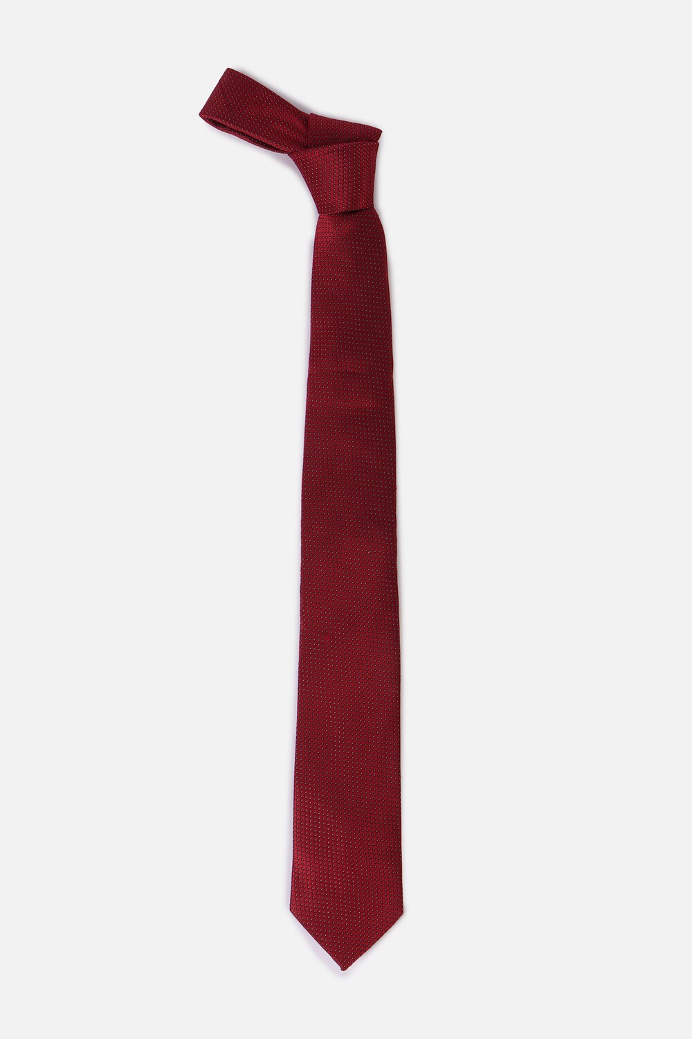 Men Red Embroidered Tie-Red