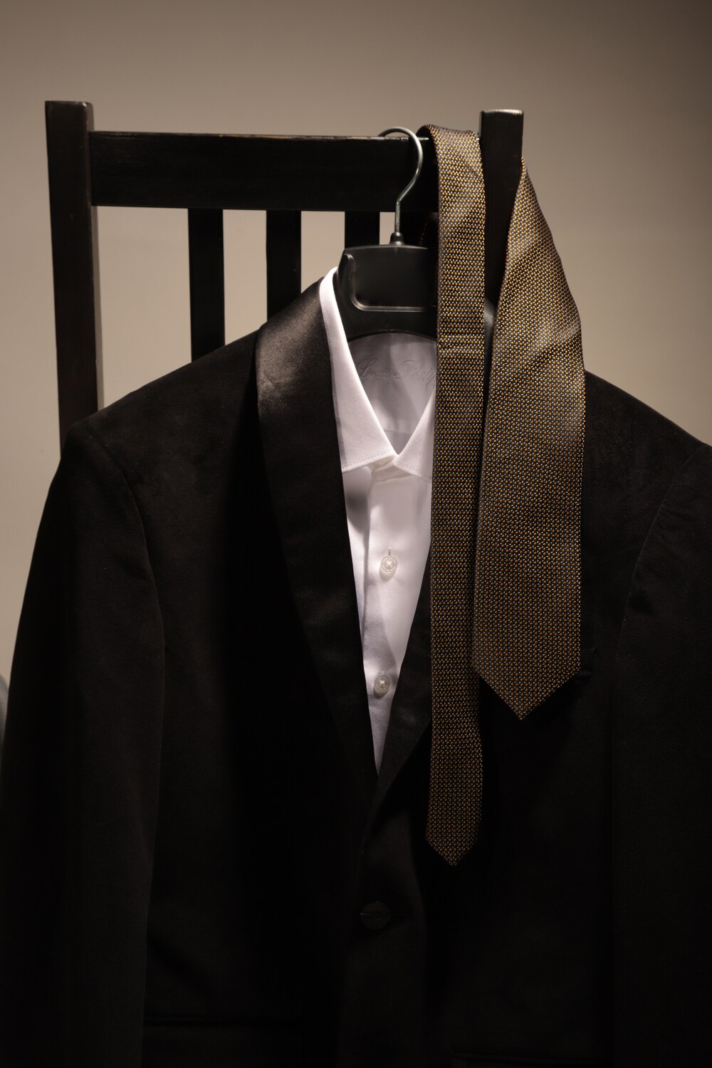 Men Brown Embroidered Tie-Brown