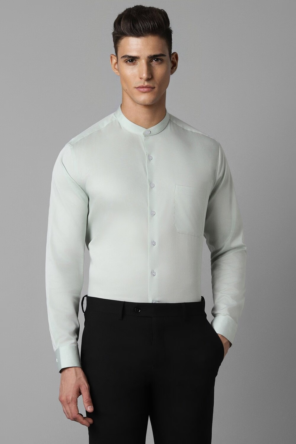 Men Green Slim Fit Solid Full Sleeves Formal Shirt-Green 1 18133-men-green-slim-fit-solid-full-sleeves-formal-shirt-green-1.jpg