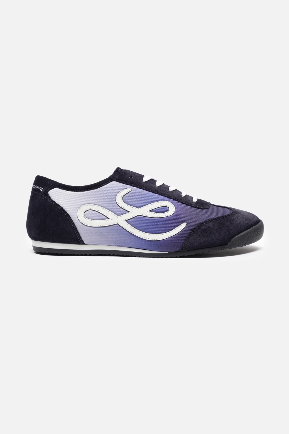 Men Gradient Blue Sneakers with Signature Branding-Blue