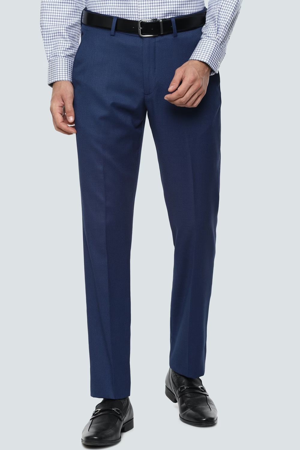 Men Navy Slim Fit Solid Flat Front Formal Trousers-Navy 1 18565-men-navy-slim-fit-solid-flat-front-formal-trousers-navy-1.jpg
