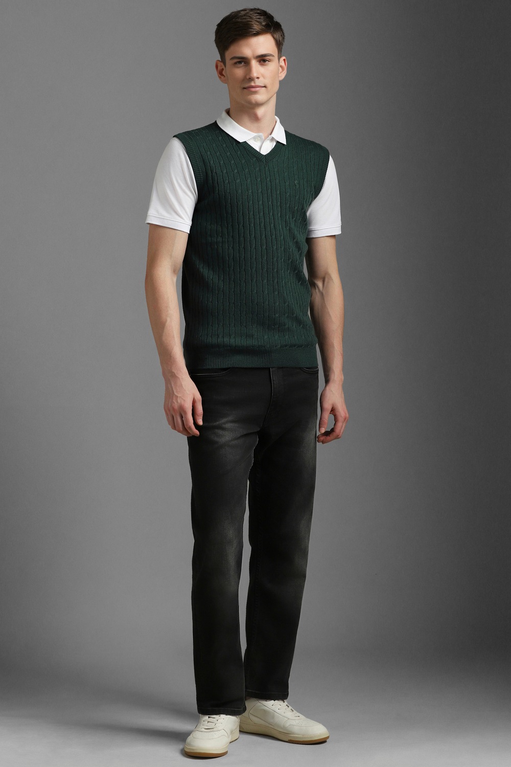 1863-men-green-textured-v-neck-sleeveless-sweater-green-1.jpg