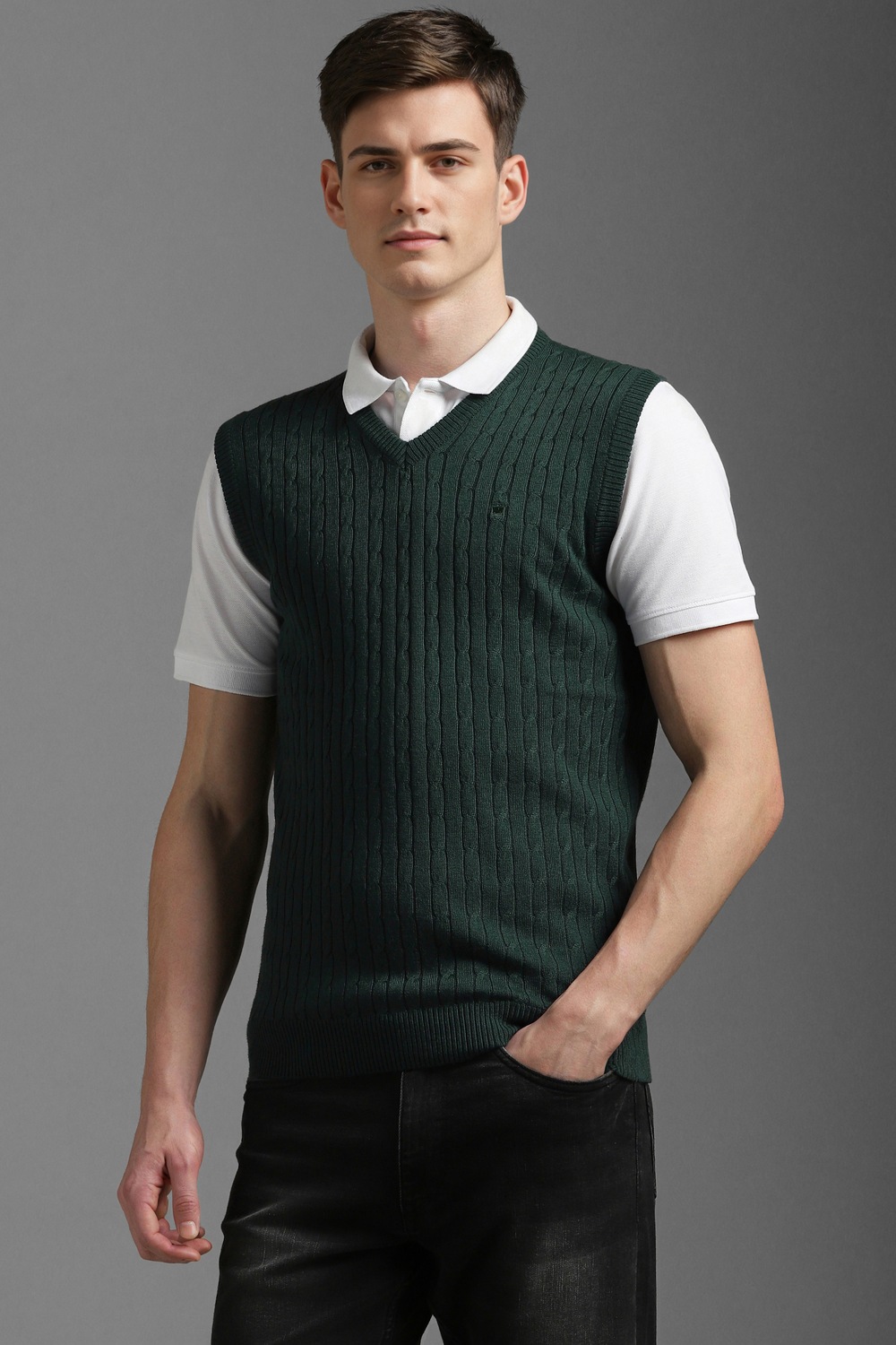 1863-men-green-textured-v-neck-sleeveless-sweater-green-1.jpg