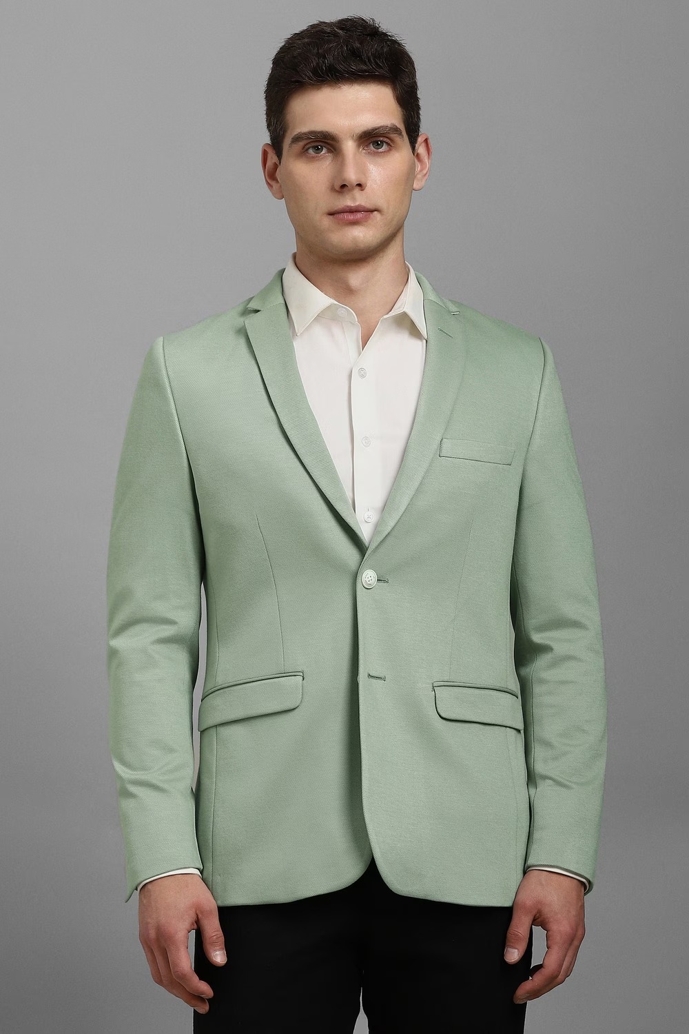 Men Green Textured Casual Blazer-Green 1 18649-men-green-textured-casual-blazer-green-1.jpg