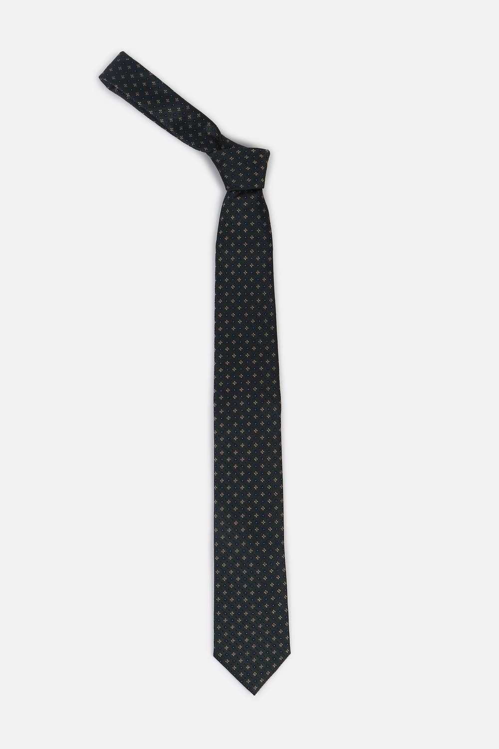 Men Green Embroidered Tie-Green
