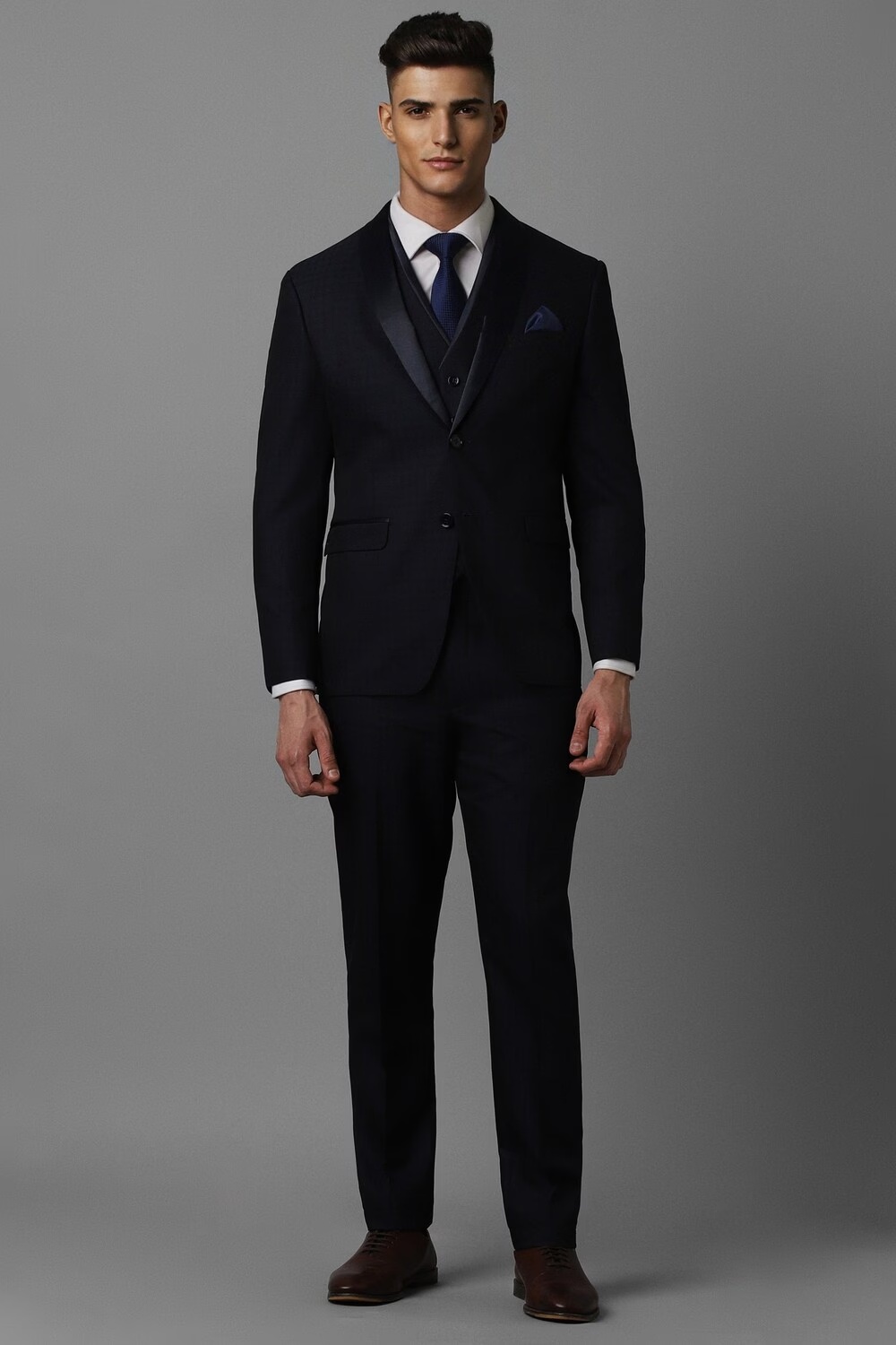 Men Black Slim Fit Check Formal Three Piece Suit-Black 1 18942-men-black-slim-fit-check-formal-three-piece-suit-black-1.jpg