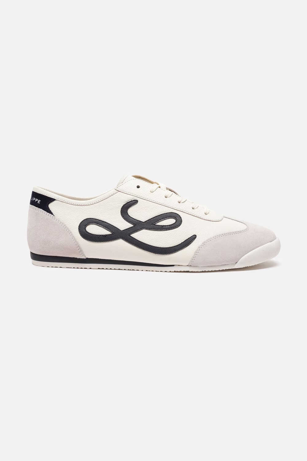 Men Off White Leather Sneakers with Signature Branding-Off White