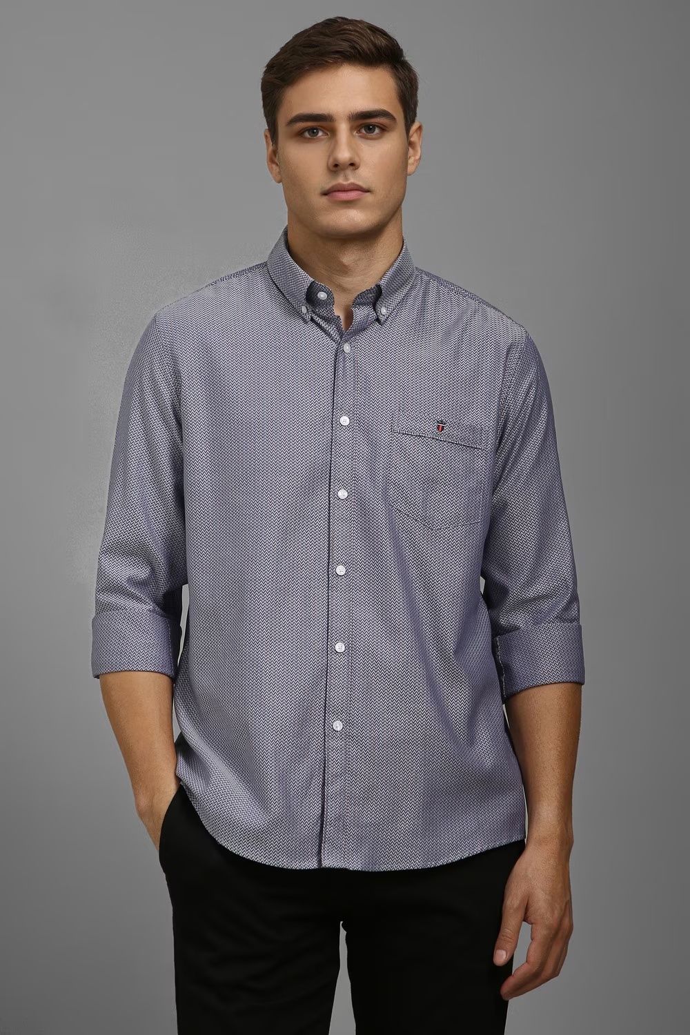 Men Multi Slim Fit Print Full Sleeves Casual Shirt-Multi