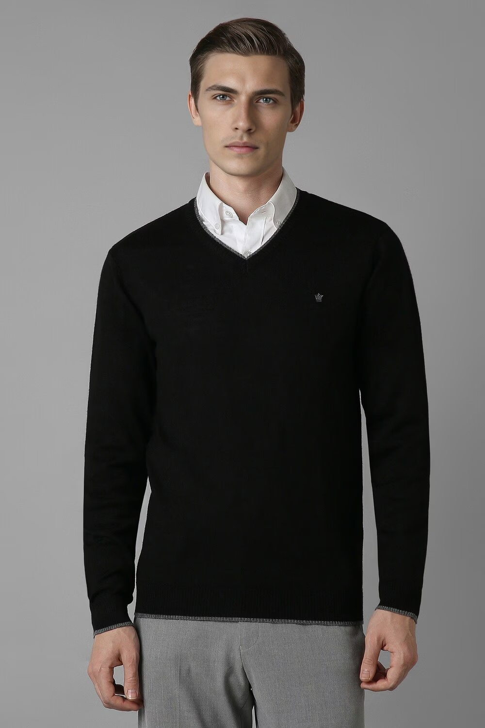 Men Black Solid V Neck Full Sleeves Sweater-Black 1 20444-men-black-solid-v-neck-full-sleeves-sweater-black-1.jpg