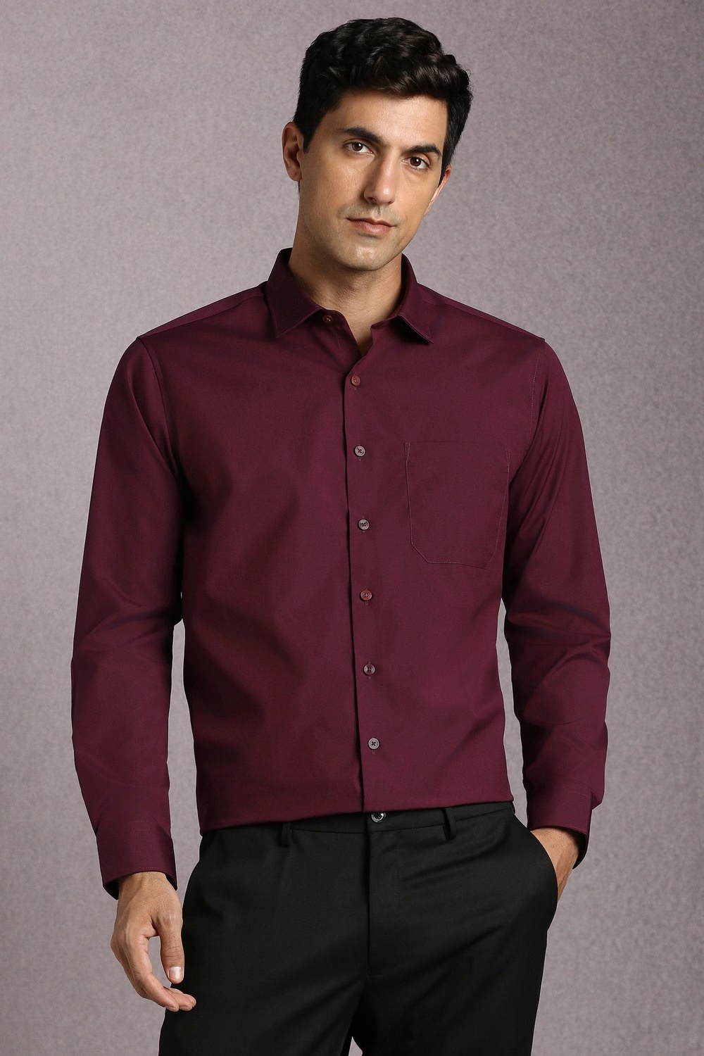 Men Maroon Solid Full Sleeves Formal Shirt-Maroon 1 20903-men-maroon-solid-full-sleeves-formal-shirt-maroon-1.jpg