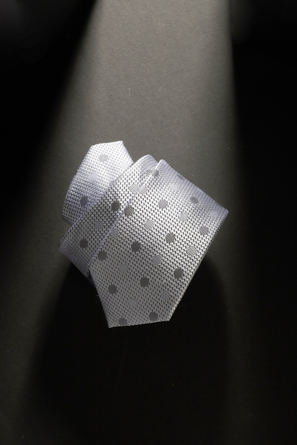 Men Grey Embroidered Tie-Grey