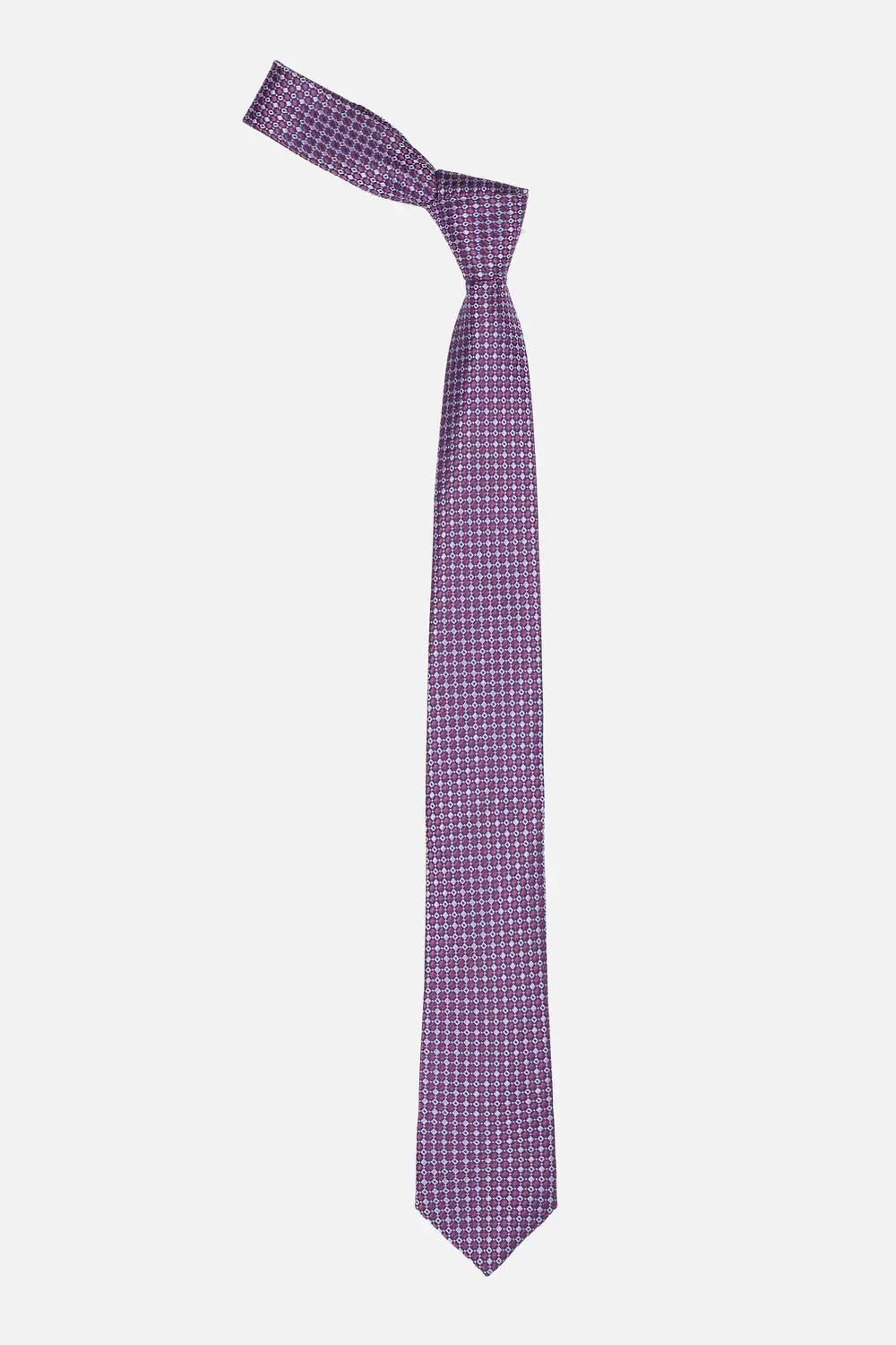 Men Purple Embroidered Tie-Purple