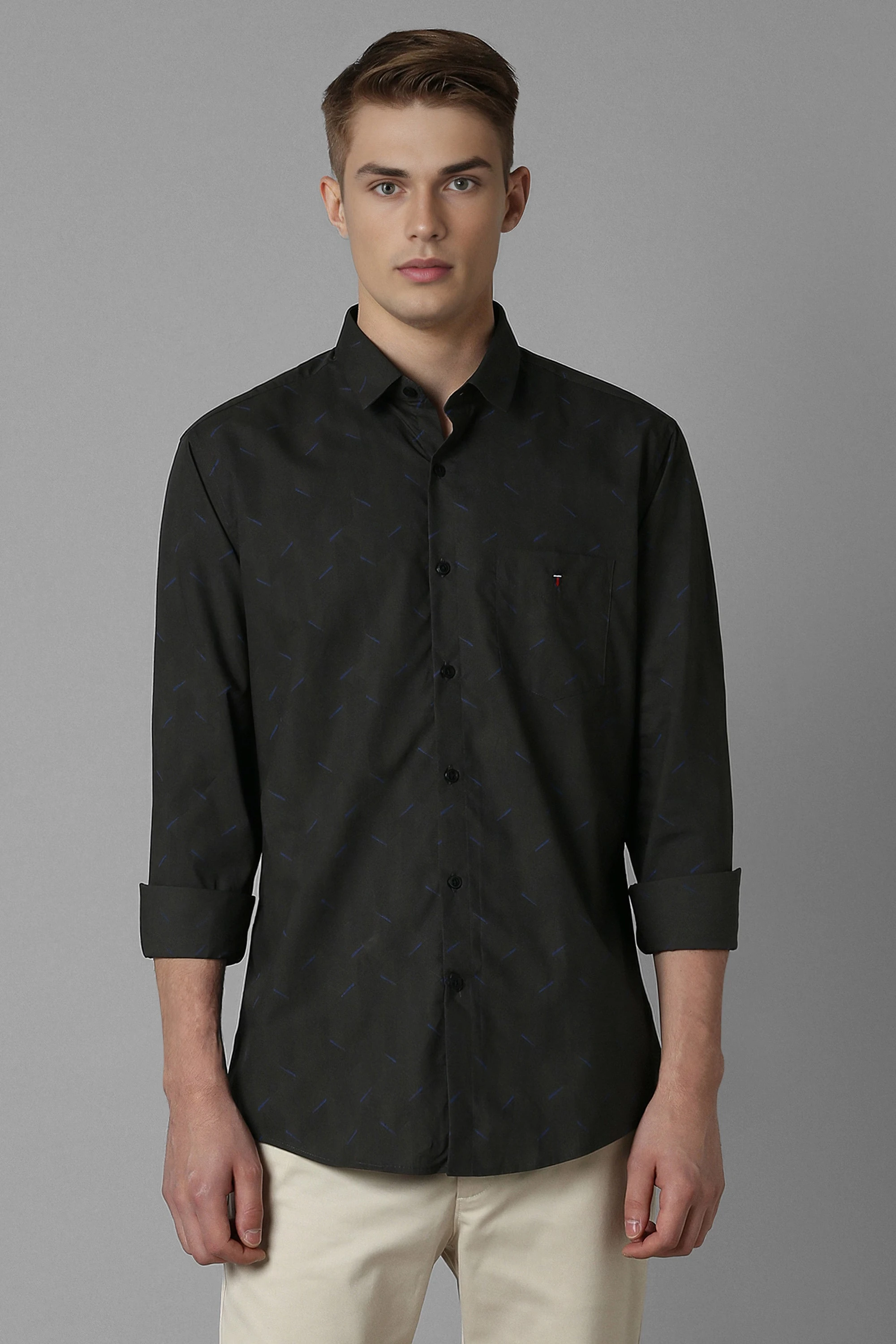 Men Black Slim Fit Print Full Sleeves Casual Shirt-Black 1 21721-men-black-slim-fit-print-full-sleeves-casual-shirt-black-1.webp
