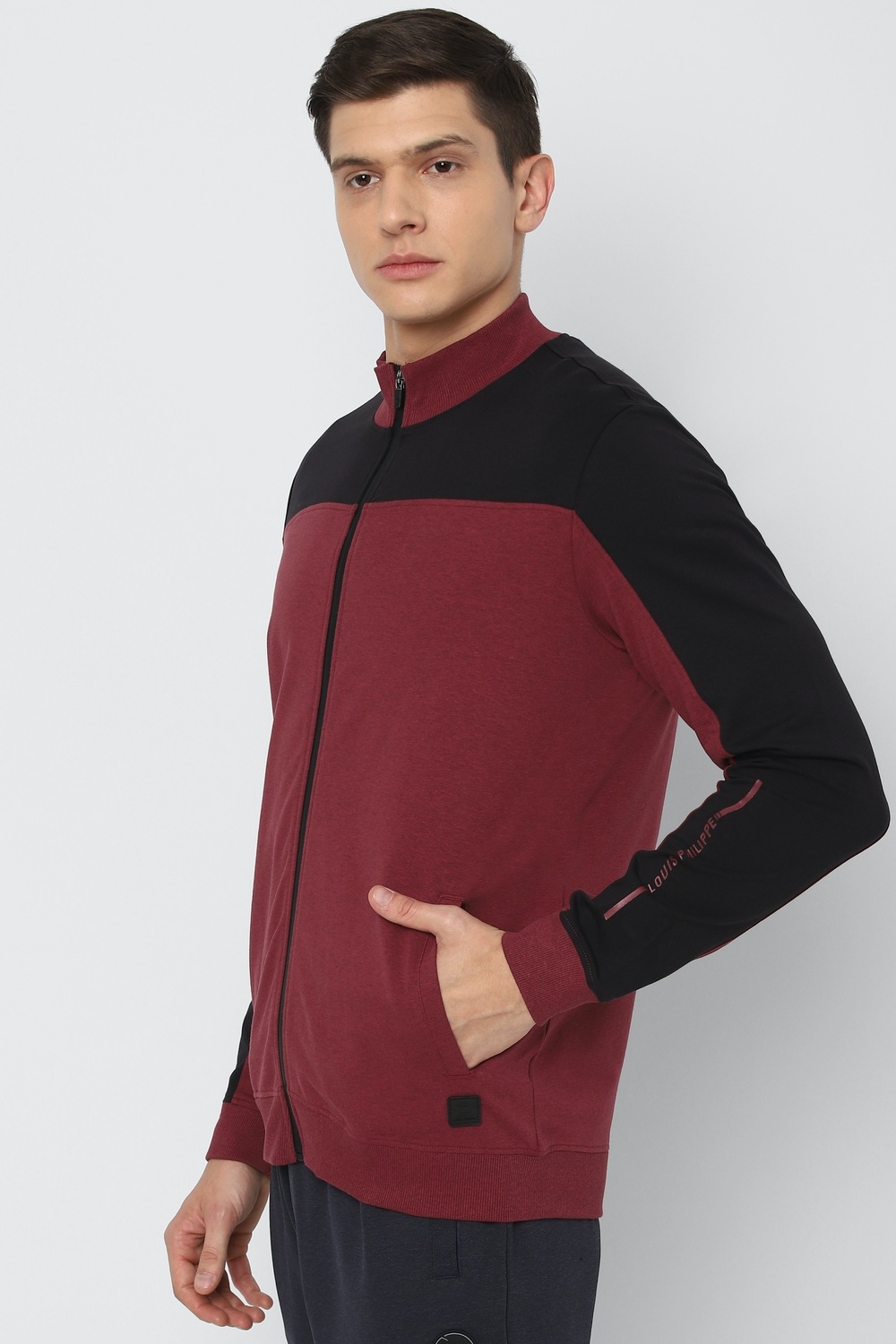 Men Casual Maroon Patterned Sweatshirt-Maroon 1 2280-men-casual-maroon-patterned-sweatshirt-maroon-1.jpg