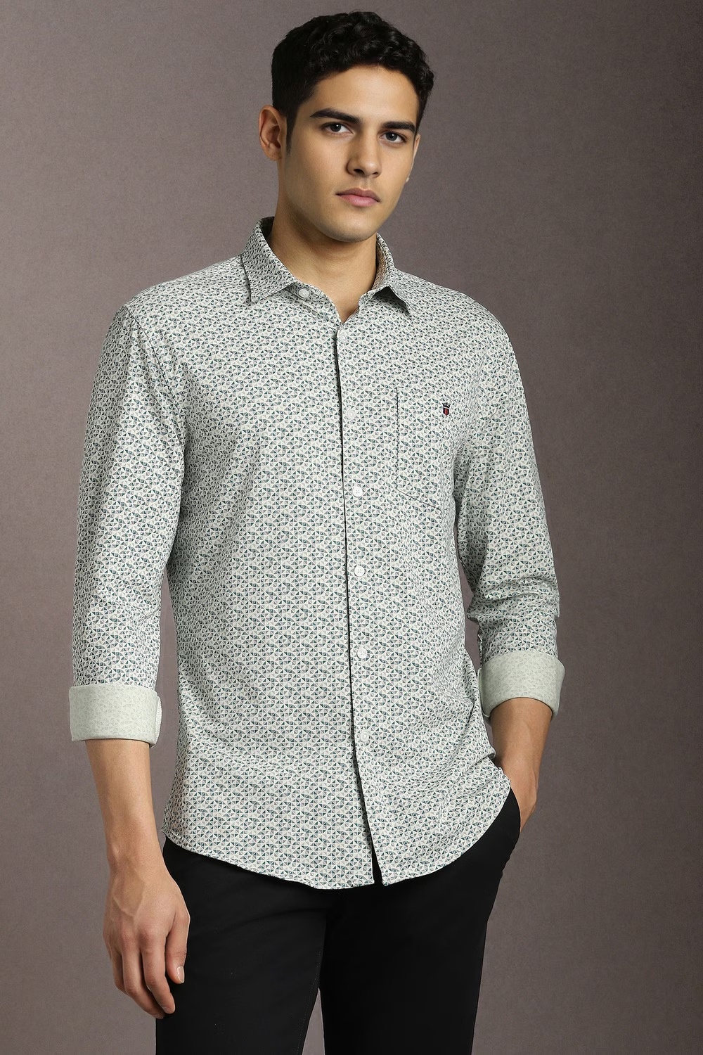 Men Multicolor Print Full Sleeves Casual Shirt-Multicolor