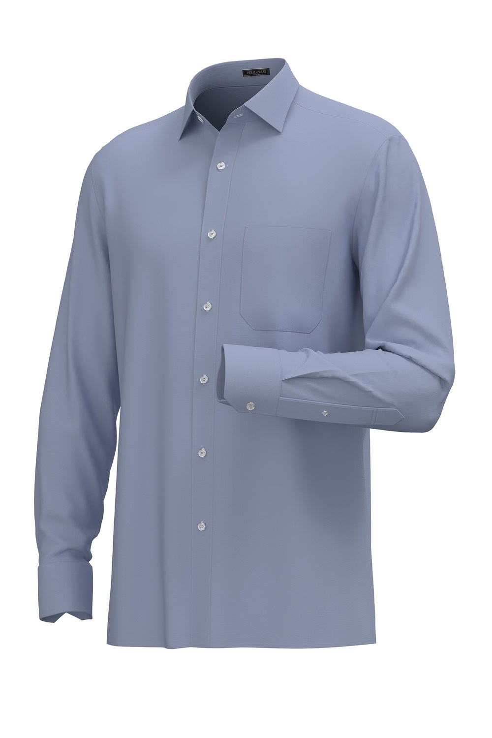 Men Sky Blue Classic Fit Solid Full Sleeves Formal Shirt-Blue