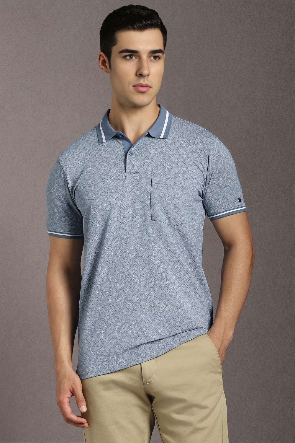 Men Light Blue Print Polo Neck T-shirt-Light Blue 1 25554-men-light-blue-print-polo-neck-t-shirt-light-blue-1.jpg