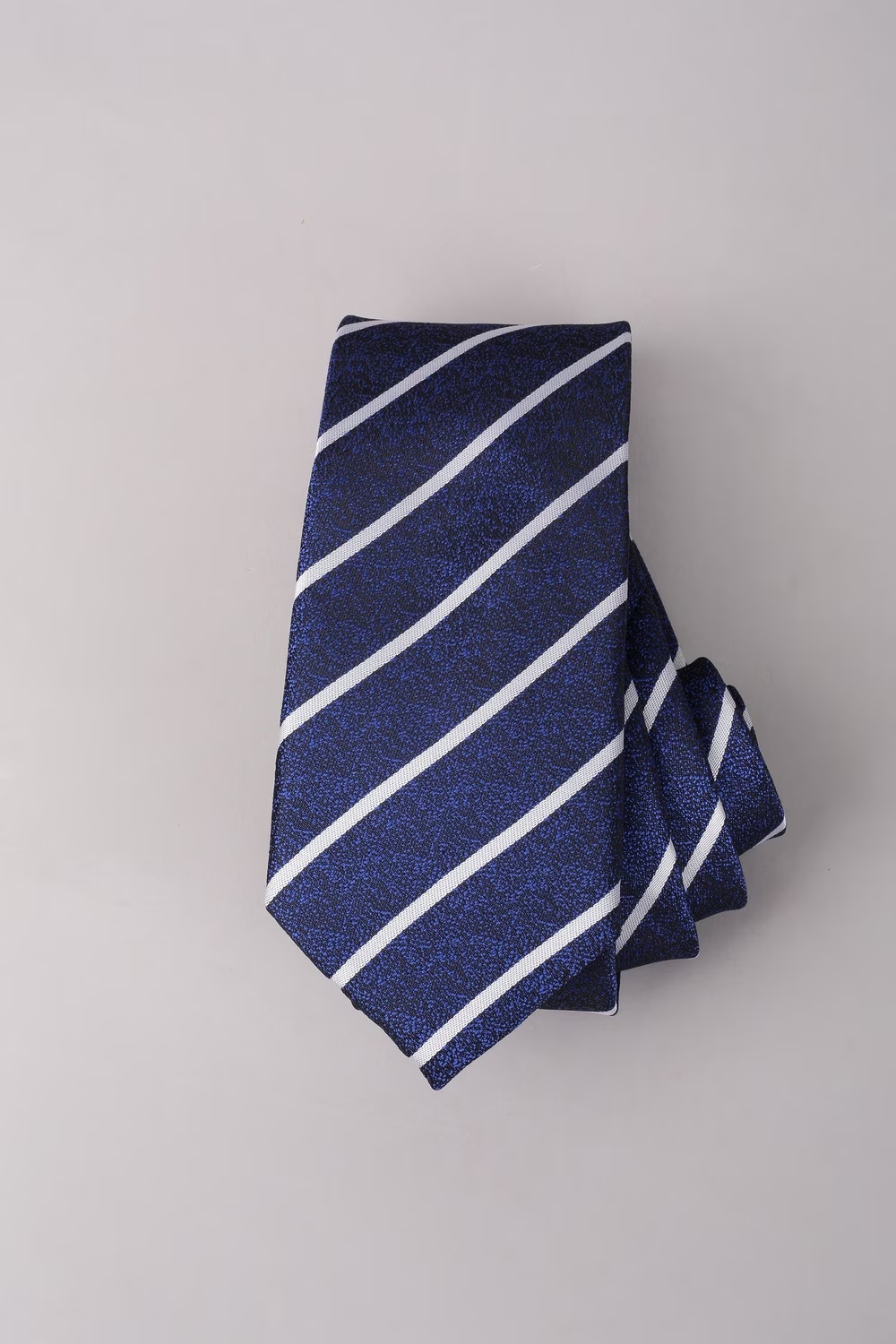 Men Blue Embroidered Tie-Blue