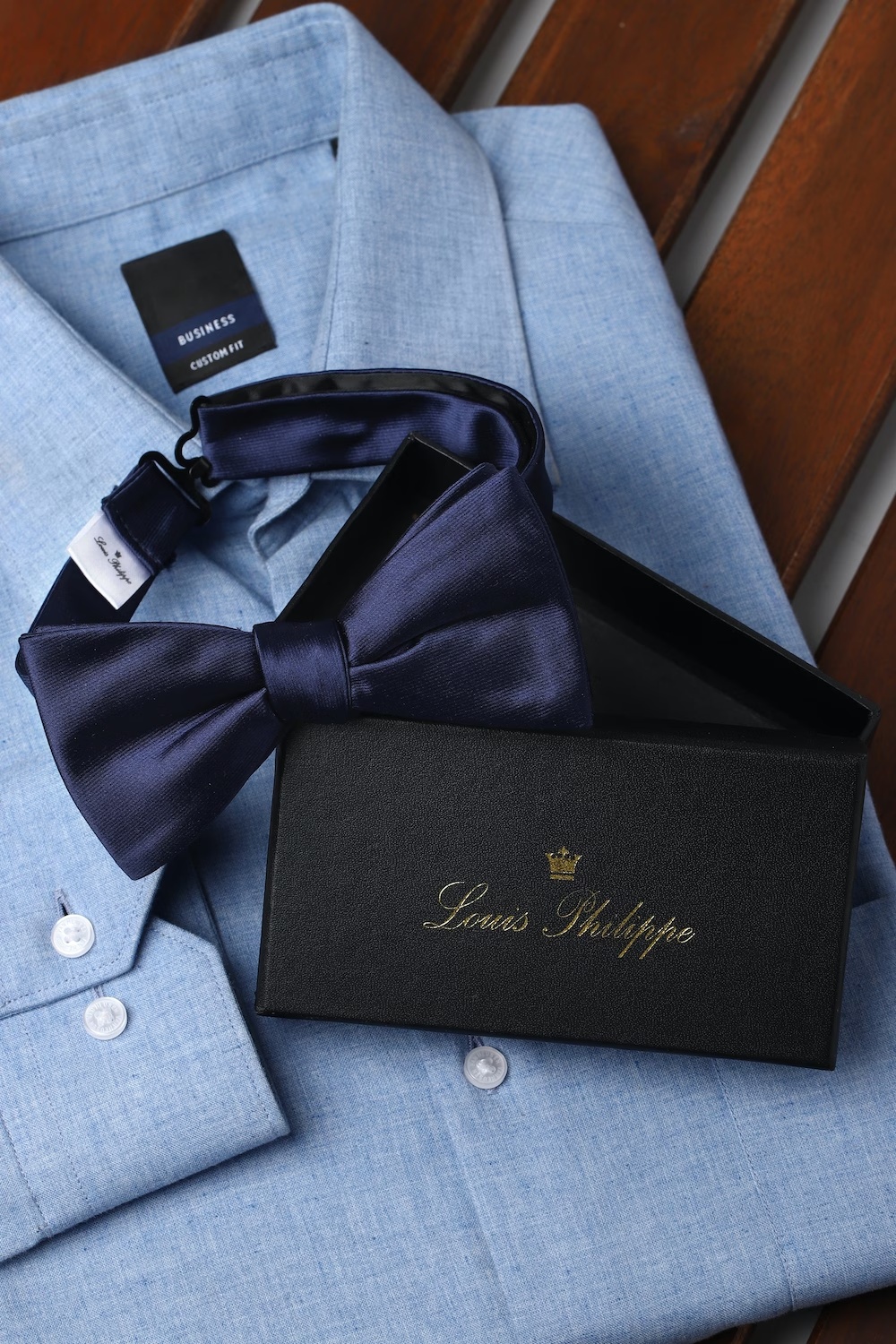 Men Navy Print Tie-Navy