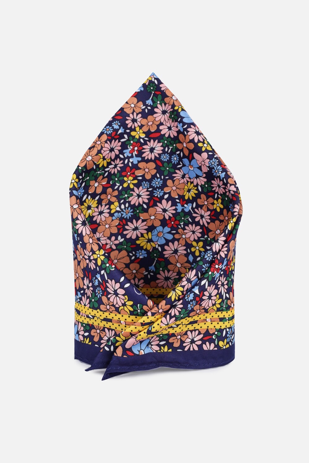 Men Multi Print Casual Pocket Square-Multi